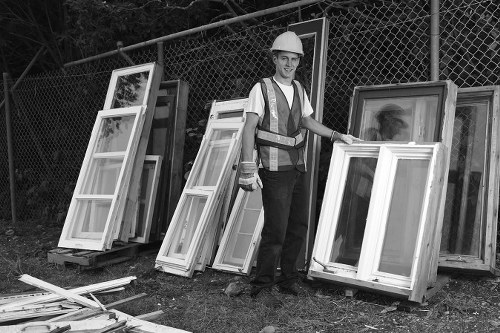 Professionals clearing a flat in North West London