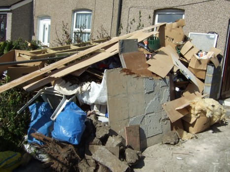 Commercial rubbish collection at a North West London business